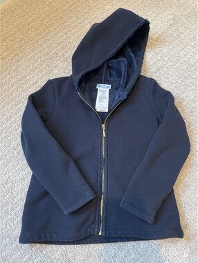 Jacadi hoodie size 6 navy